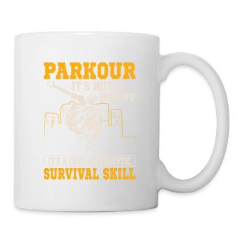 Parkour It's Not A Hobby Traceur Vault - Tasse - Weiß - Rechts
