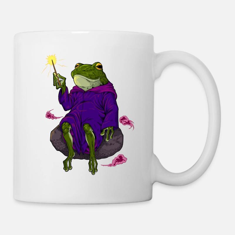 Wizard and magician - magical frog - Mug - white
