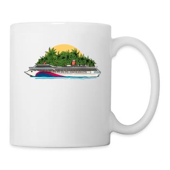 Karibik Kreuzfahrt - Tasse - Weiß - Rechts