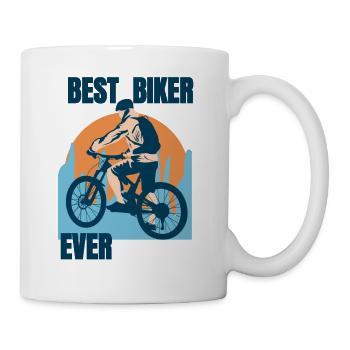 Best biker ever - Mug - white - Right
