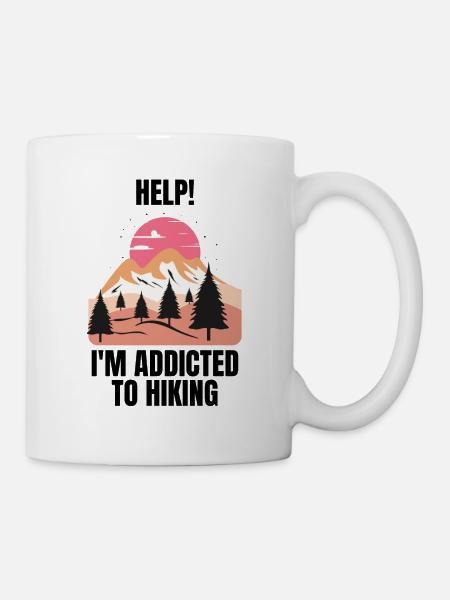 lustiges Wandern - Tasse - Weiß