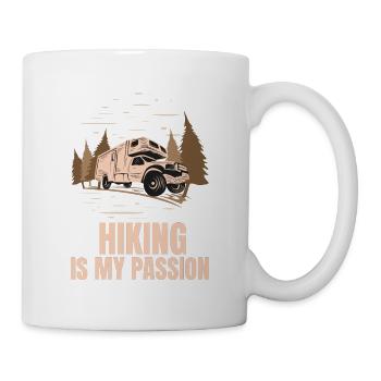 Wandern ist meine Leidenschaft - Tasse - Weiß - Rechts