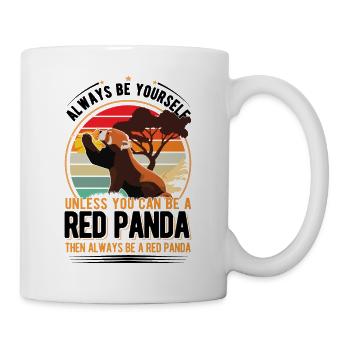 Roter Panda Geschenk Red Panda - Tasse - Weiß - Rechts