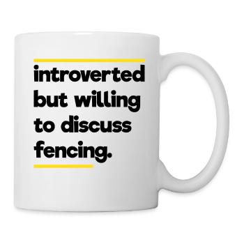 Fechten Geek - Tasse - Weiß - Rechts