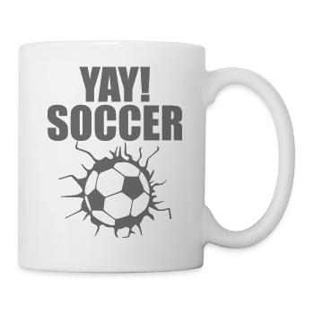 Fußball-Pause - Tasse - Weiß - Rechts