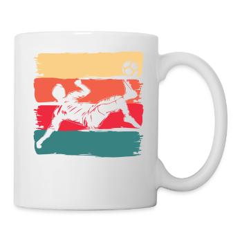 Retro-Kick - Tasse - Weiß - Rechts