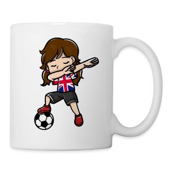 Dabbing Girls Football Players United Kingdom - Mug - white - Right