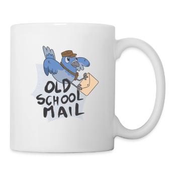 Old School Mail Bird Old School Mail Bird Geschenk - Tasse - Weiß - Rechts