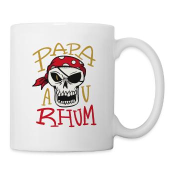 Papa au Rhum Papa au Rhum Geschenk Inspiration Lad - Tasse - Weiß - Rechts