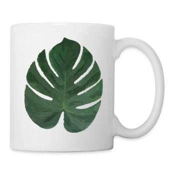 Feuille exotique - Mug blanc - blanc - Droite