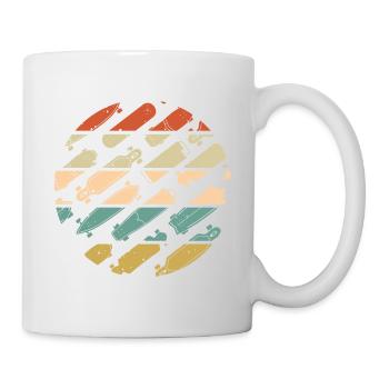 Typen von Skateboards Retro - Tasse - Weiß - Rechts