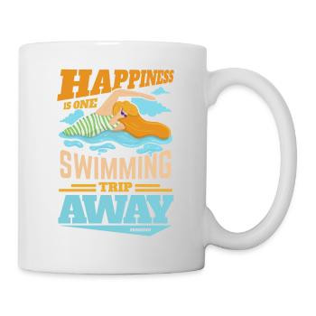 Schwimmen Bademeister Schwimmkurs Freibad Geschenk - Tasse - Weiß - Rechts