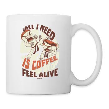 Kaffee - Tasse - Weiß - Rechts