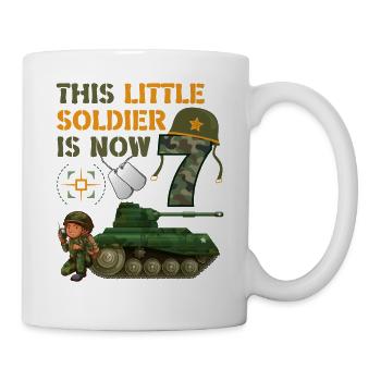 This little soldier is now 7 Army Tank 7. - Mug - white - Right