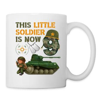 This little soldier is now 9 Army Tank 9. - Mug - white - Right