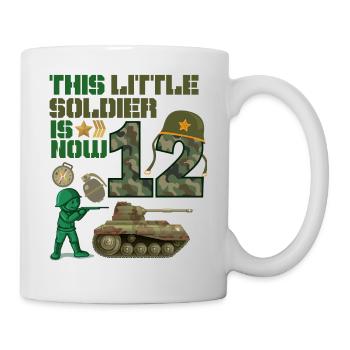 This little soldier is now 12 Army Tank 12. - Mug - white - Right