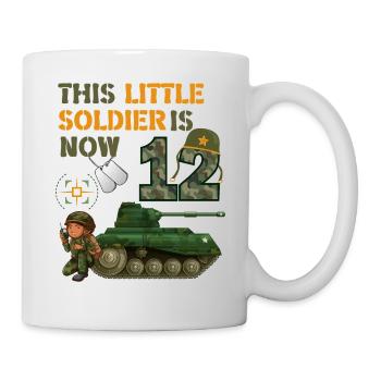 This little soldier is now 12 Army Tank 12. - Mug - white - Right