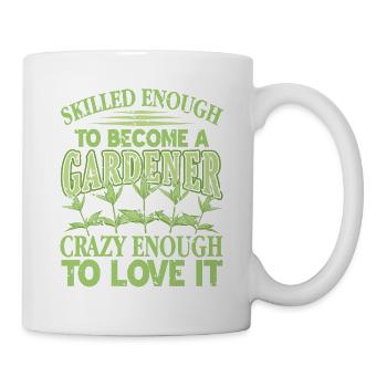 Assez habile pour devenir un jardinier drôle de thé - Mug blanc - blanc - Droite