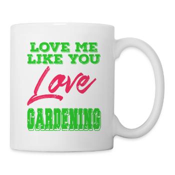 Aimez-moi comme vous aimez jardiner Vintage Drôle - Mug blanc - blanc - Droite