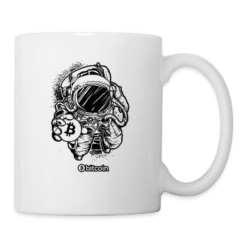 Astronaut bitcion - Tasse - Weiß - Rechts