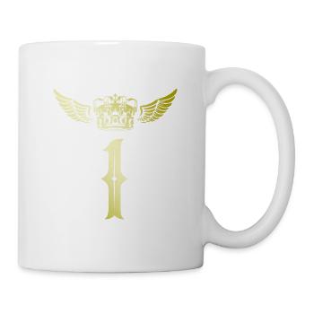 1 couronne de nombres - Mug blanc - blanc - Droite