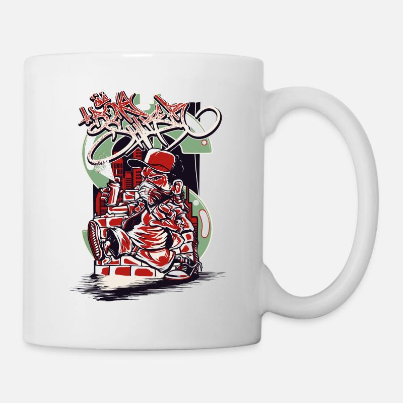 Hip Hop Raver Sprayer - Mug - white