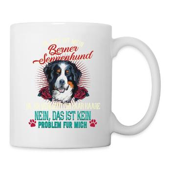 Berner Sennenhund Problem - Tasse - Weiß - Rechts