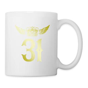 31 Couronne numérique - Mug blanc - blanc - Droite