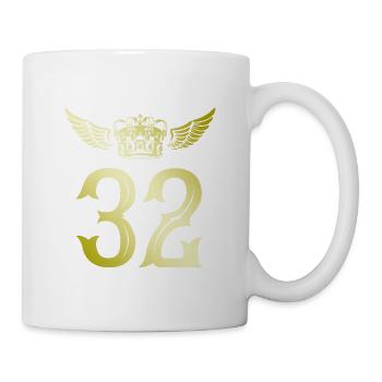 32 Number crown - Mug - white - Right