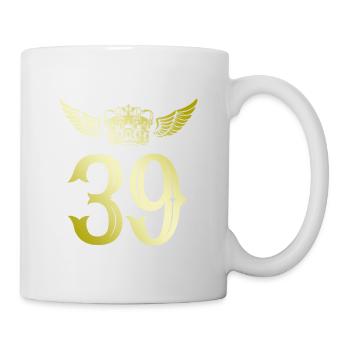 39 Couronne numérique - Mug blanc - blanc - Droite