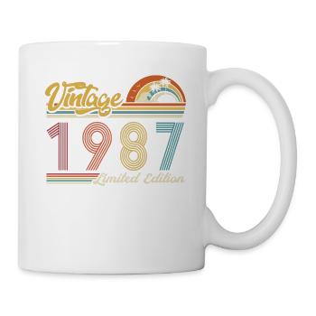 Vintage « Limited Edition » vintage 1987 anniversaire - Mug blanc - blanc - Droite