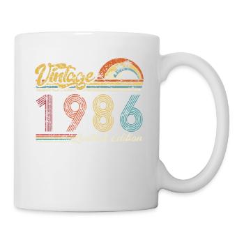 Vintage « Limited Edition » vintage 1986 anniversaire - Mug blanc - blanc - Droite