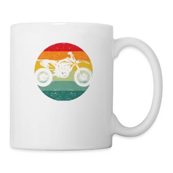Dirt Bike Motocross Biker Riding Biker Moto - Mug blanc - blanc - Droite