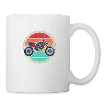 Mein Ruhestandsplan Funny Dirt Bike Motocross Dirt - Tasse - Weiß - Rechts