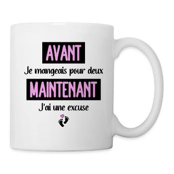 Annonce grossesse original subtil femme enceinte - Mug blanc - blanc - Droite