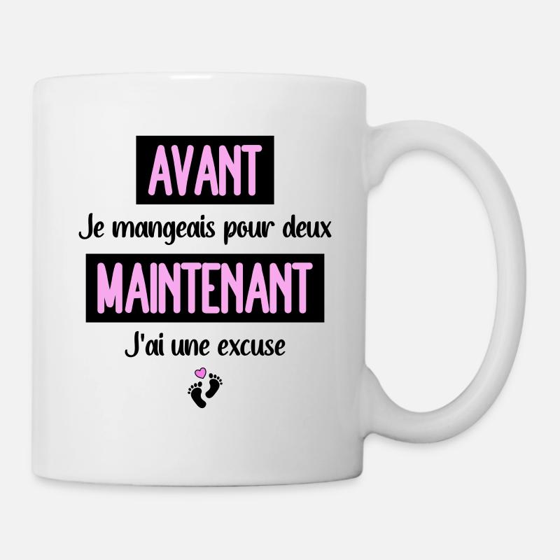 Annonce grossesse original subtil femme enceinte - Mug blanc - blanc