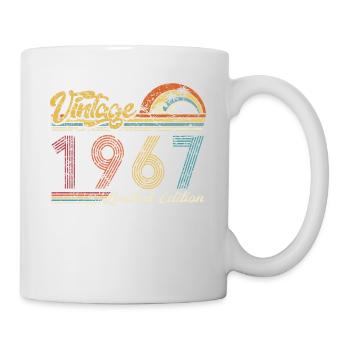 Vintage « Limited Edition » vintage 1967 anniversaire - Mug blanc - blanc - Droite