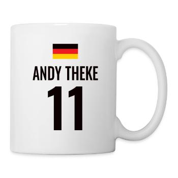 Fußball Sauf Trikot Deutschland Mallorca Gruppen - Tasse - Weiß - Rechts