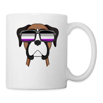 Asexuel Lgbt Boxeur allemand Asexualité - Mug blanc - blanc - Droite