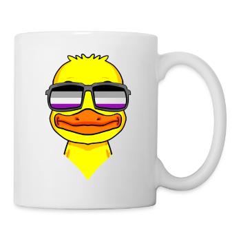 Asexuell Lgbt Ente Asexualität - Tasse - Weiß - Rechts