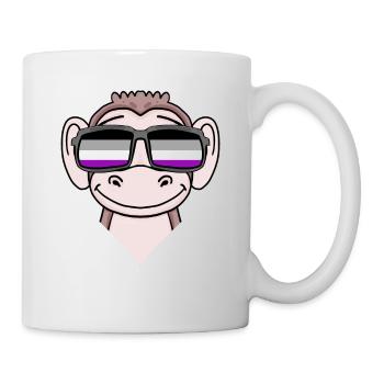 Asexual Lgbt Singe Asexualité - Mug blanc - blanc - Droite