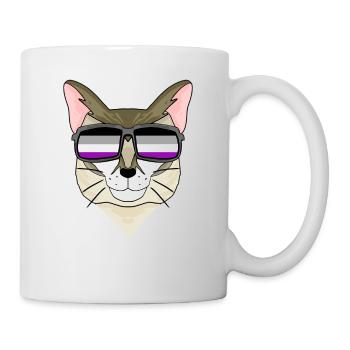 Asexuel Lgbt Singapura Chat Asexualité - Mug blanc - blanc - Droite