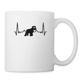 Miniature Schnauzer Heartbeat - doggo - Mug - white - Right