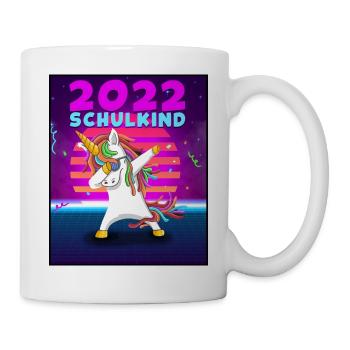 Dab Einhorn T-Shirt Dabbing Unicorn Schulkind - Tasse - Weiß - Rechts