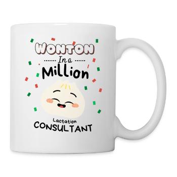 Humor lactation consultant breastfeeding support - Mug - white - Right