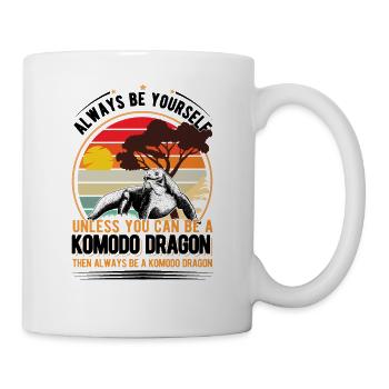 Komodowaran Komodo Dragon Waran - Tasse - Weiß - Rechts
