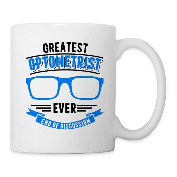 Optiker Geschenk Augenoptiker - Tasse - Weiß - Rechts