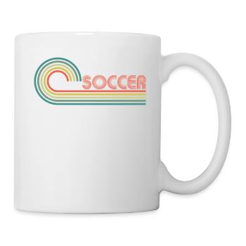 Fußball-Regenbogen - Tasse - Weiß - Rechts