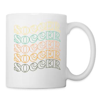 Viele Fußball - Tasse - Weiß - Rechts