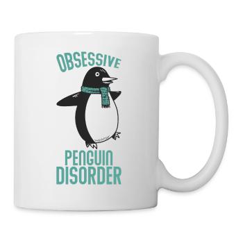 Besessene Pinguin - Tasse - Weiß - Rechts